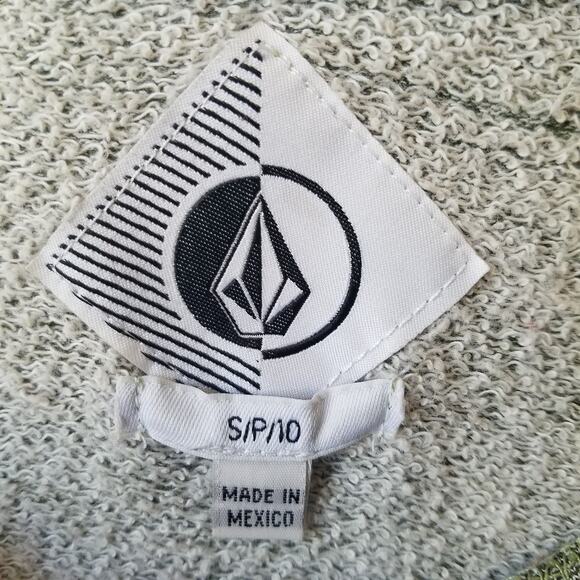 Volcom Womens Geometric Sweatshirt Green Heather Knit Size Small - Picture 3 of 11